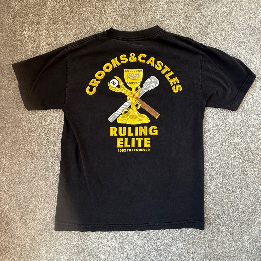 Men’s Crooks & Castles T-Shirt – Medium (Faded)